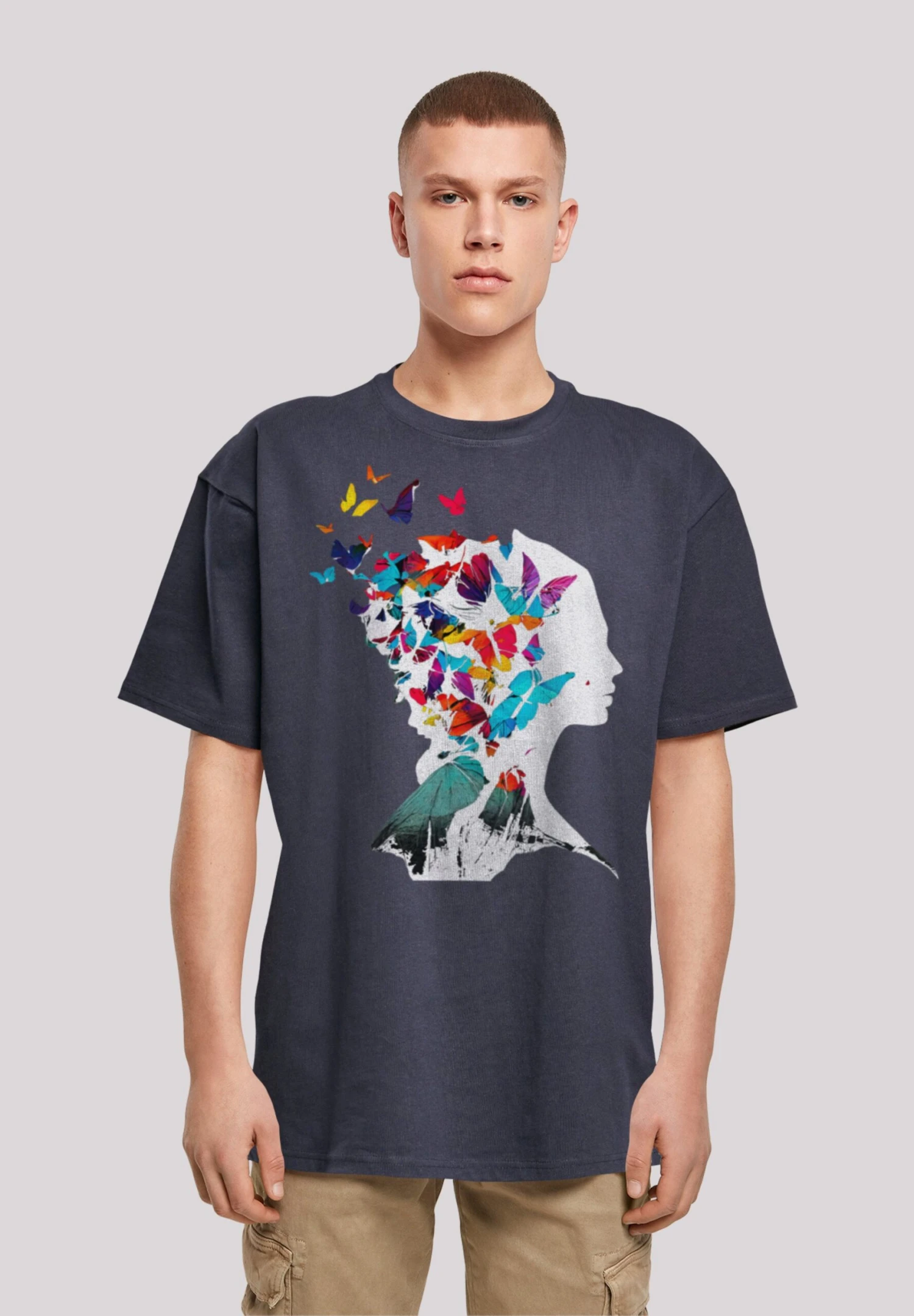 F4NT4STIC Oversize - T-Shirt Print - Navy 3 F4NT4STIC Oversize - T-Shirt Print - Navy