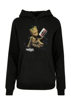 F4NT4STIC Marvel Guardians Of The Galaxy Vol2 Groot Tape - Hoodie - Black -Olivia 9fe42dd139be4d37935e5447baaf9bec
