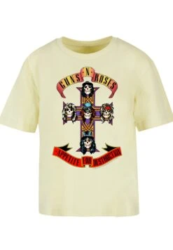 F4NT4STIC Guns N Roses Appetite For Destruction - T-Shirt Print - Softyellow -Olivia a0cfa5c9c8314943a05db0b20f900661