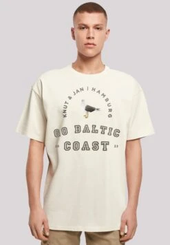 F4NT4STIC Möwe Knut Jan Hamburg - T-Shirt Print - Sand