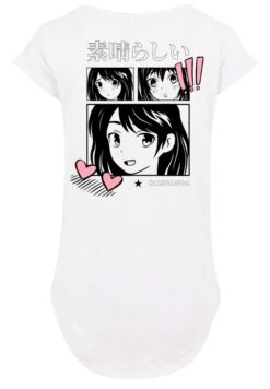 F4NT4STIC Manga Anime Japan Grafik - T-Shirt Print - Weiß -Olivia a4e12dbcb06d41bda33116631bc18a82