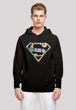 F4NT4STIC Dc Comics Superman Superheld- Hoodie - Black