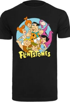 F4NT4STIC Die Familie Feuerstein Group Circle - T-Shirt Print - Black -Olivia a5f50adcae7241b38bff3f2397339deb