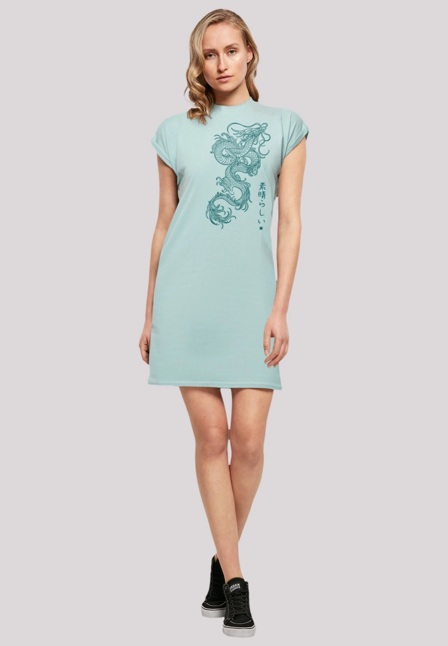 F4NT4STIC Drachen - Jerseyjurk - Bluemint 4 F4NT4STIC Drachen - Jerseyjurk - Bluemint - Afbeelding 2