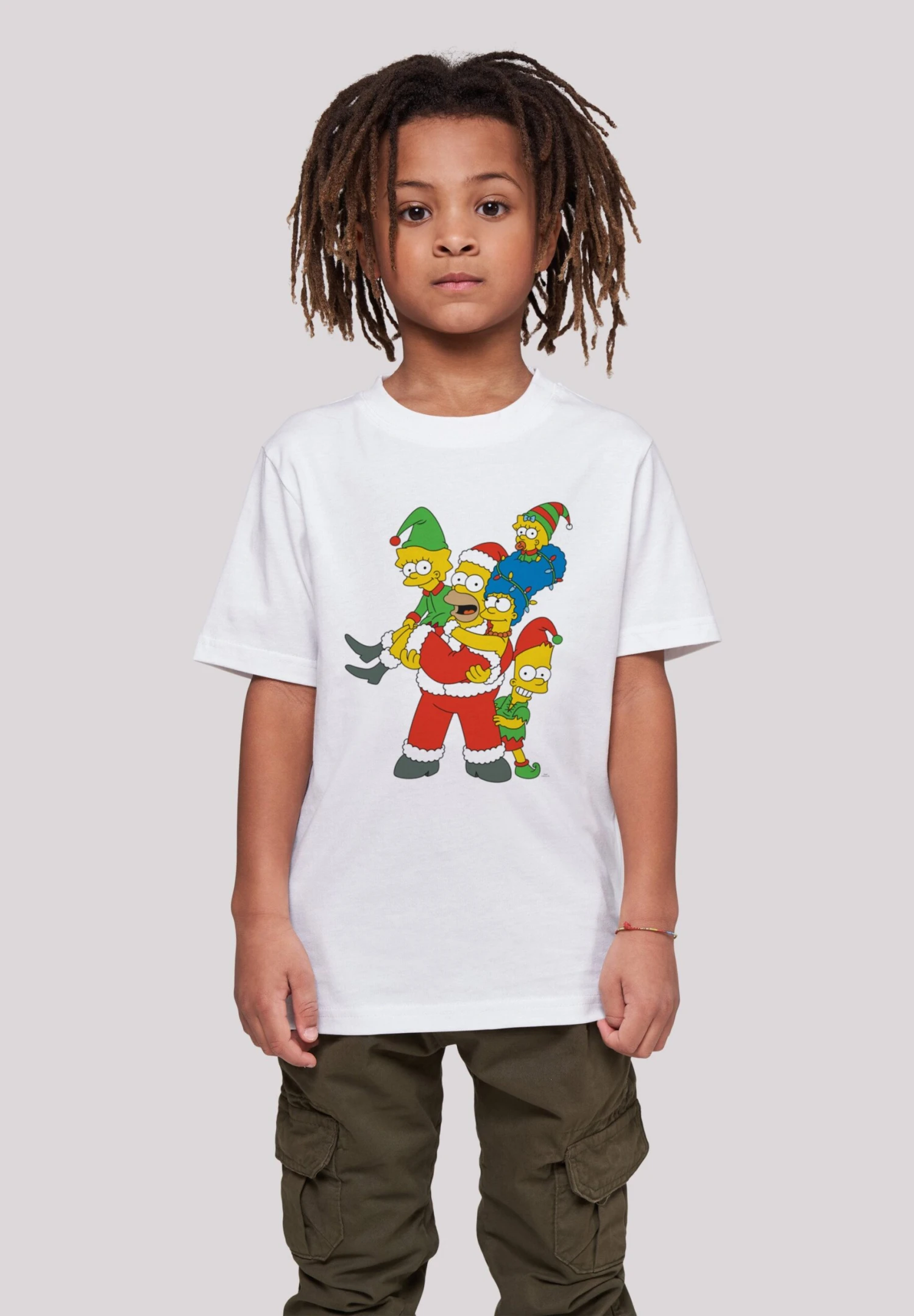 F4NT4STIC The Simpsons Christmas Weihnachten Family - T-Shirt Print - White 4 F4NT4STIC The Simpsons Christmas Weihnachten Family - T-Shirt Print - White - Afbeelding 2