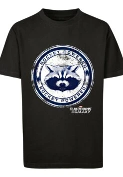 F4NT4STIC Marvel Guardians Of The Galaxy Rocket Powered - T-Shirt Print - Black -Olivia a7a931fd4e8140e3aaaee869f38ecb37