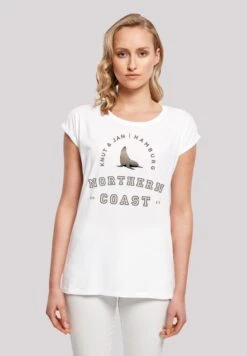 F4NT4STIC Robbe Knut & Jan Hamburg - T-Shirt Print - Weiß