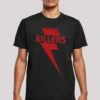F4NT4STIC The Killers Rock Band Bolt - T-Shirt Print - Black