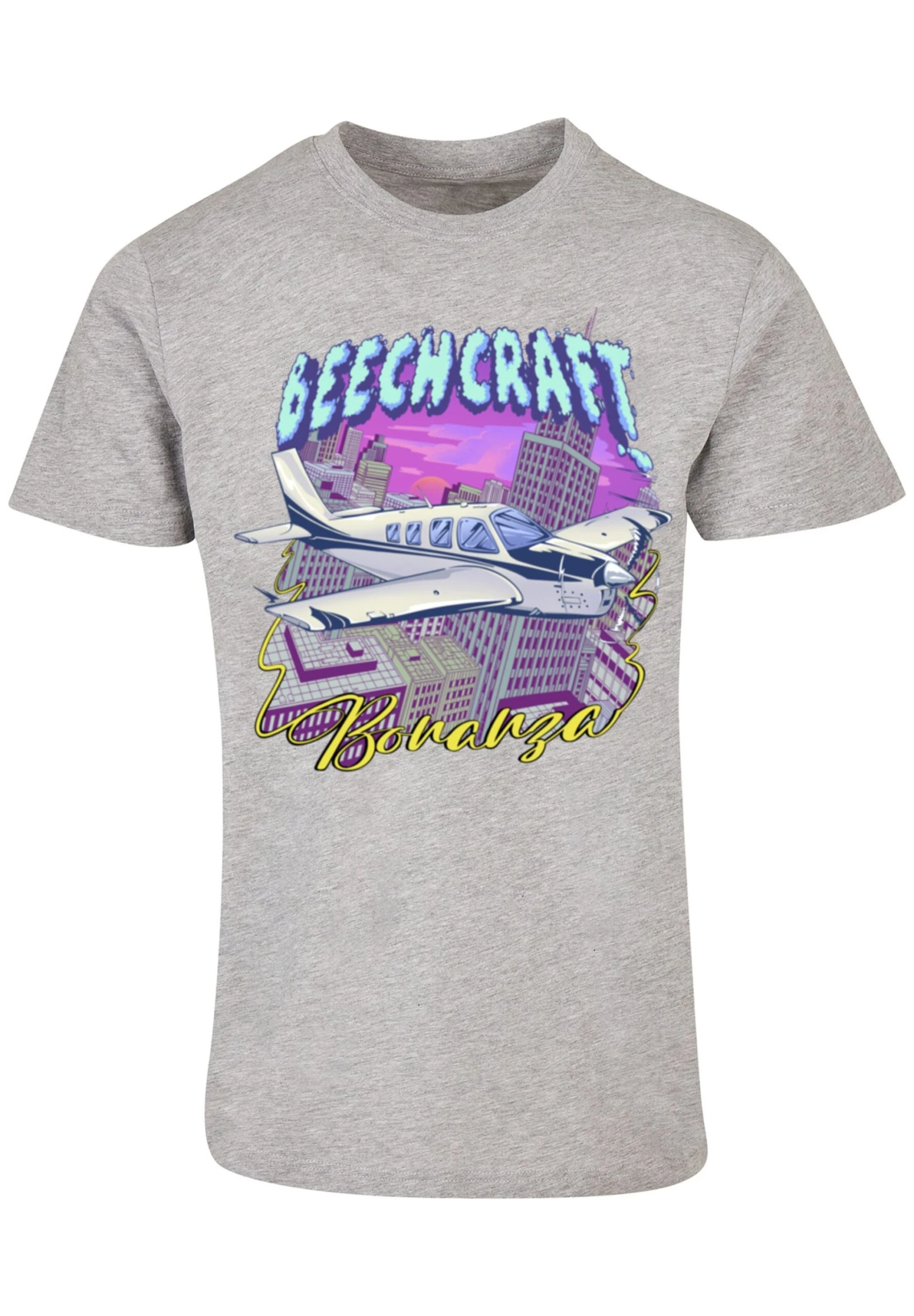 F4NT4STIC Beech Skyline - T-Shirt Print - Heather Grey 8 F4NT4STIC Beech Skyline - T-Shirt Print - Heather Grey - Afbeelding 6