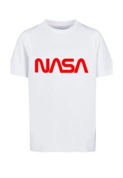 F4NT4STIC Nasa Modern Logo - T-Shirt Print - White -Olivia ab4c518bccb74f3296ffc2e494e3c87e
