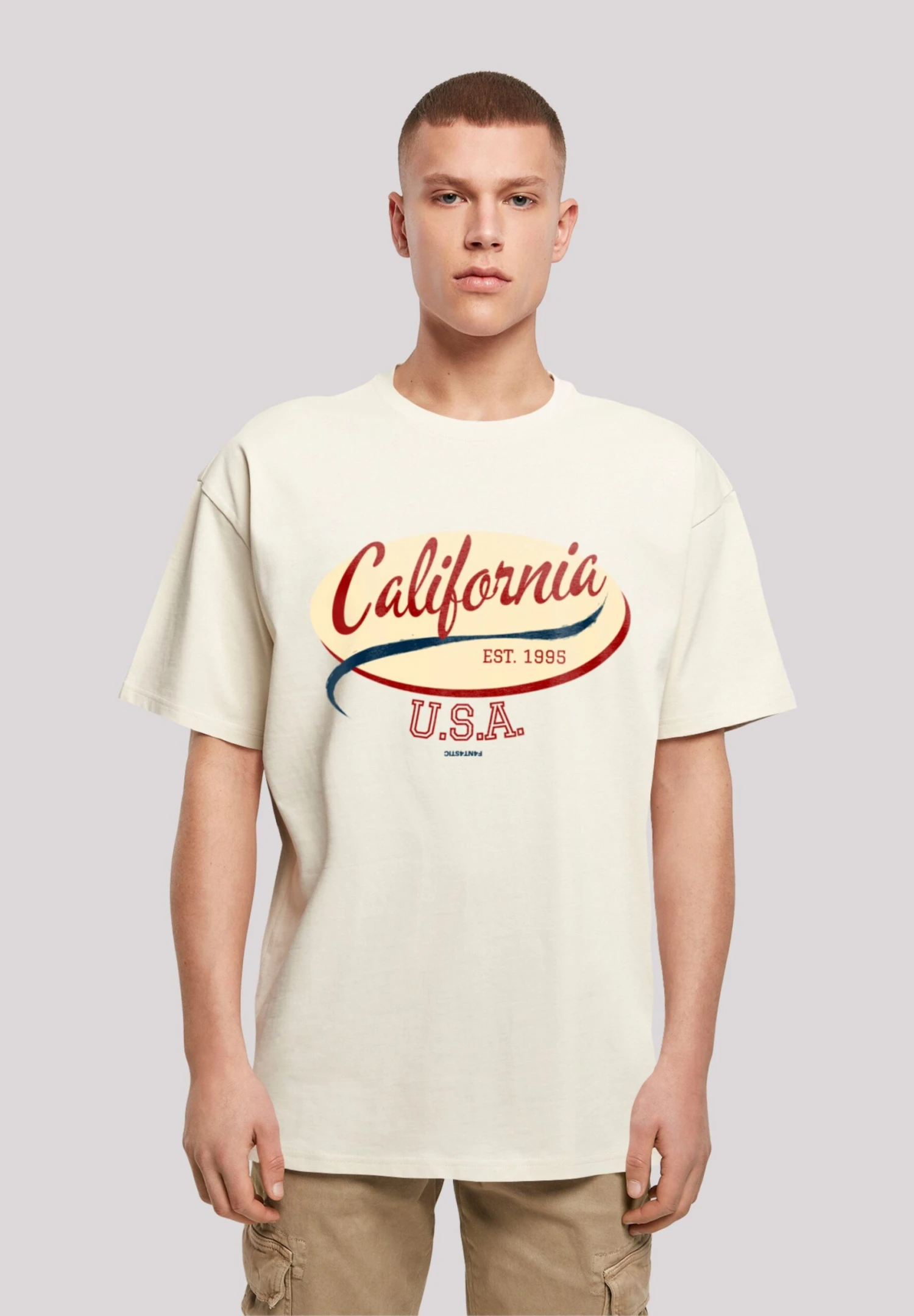 F4NT4STIC California - T-Shirt Print - Sand 3 F4NT4STIC California - T-Shirt Print - Sand