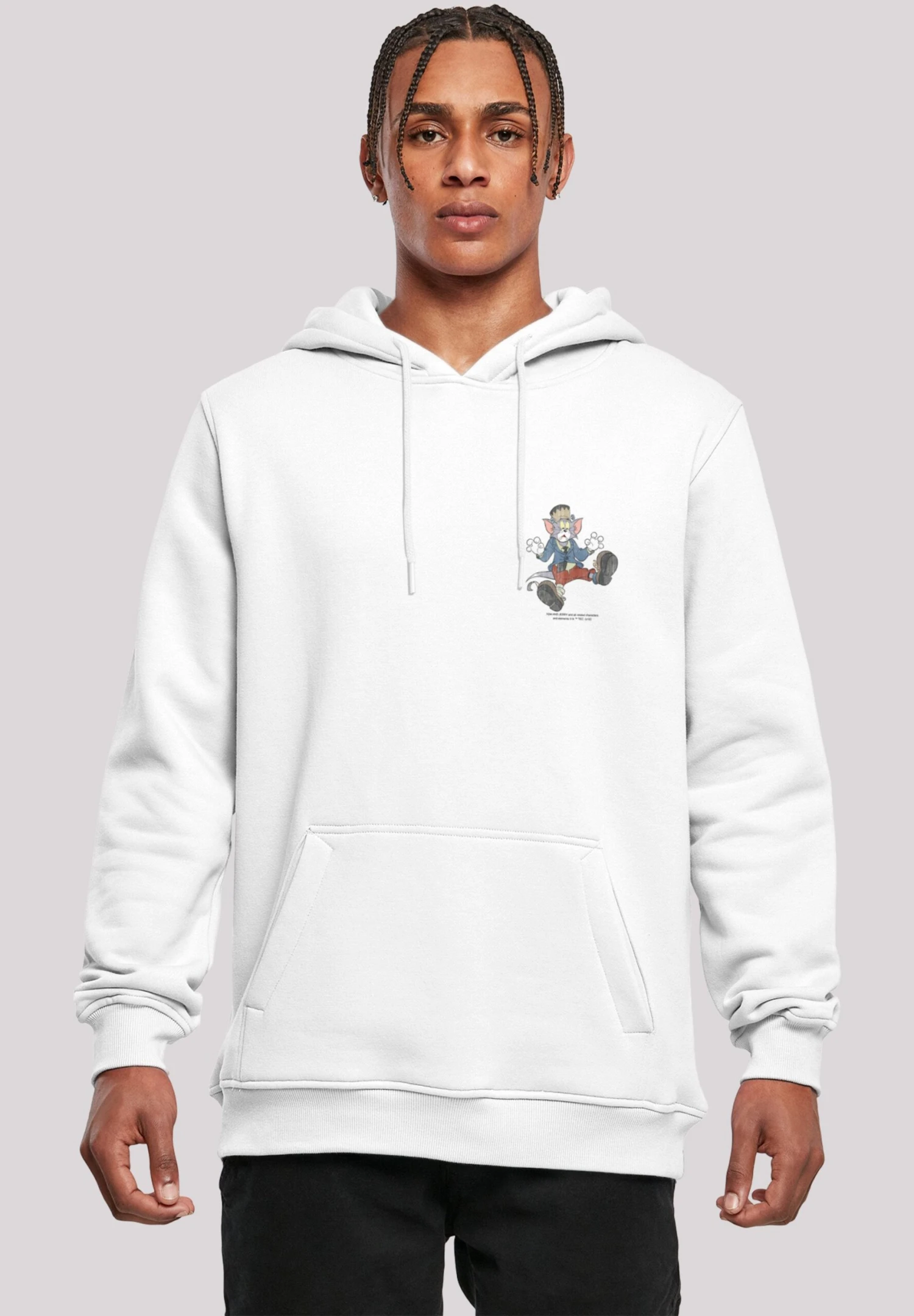 F4NT4STIC Tom And Jerry- Hoodie - White 3 F4NT4STIC Tom And Jerry- Hoodie - White