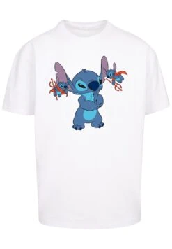 F4NT4STIC Disney Lilo And Stitch Little Devils - T-Shirt Print - White -Olivia b09e753b33fb476796172241db13ed3b