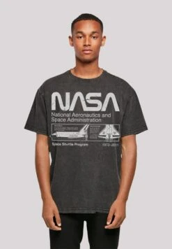 F4NT4STIC Classic Space Shuttle - T-Shirt Print - Schwarz