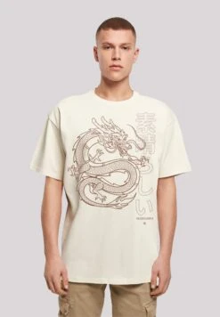 F4NT4STIC Drache Japan - T-Shirt Print - Sand