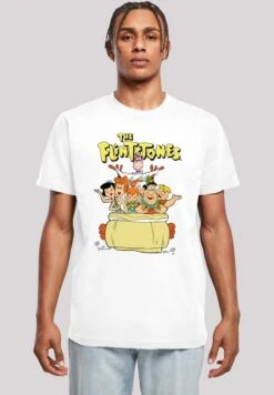 F4NT4STIC Die Familie Feuerstein The The Ride - T-Shirt Print - White