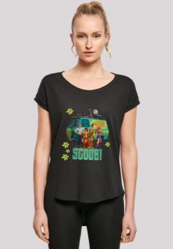 F4NT4STIC Scooby Doo Mystery Inc Group - T-Shirt Print - Black