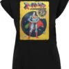F4NT4STIC Dc Comics Superman International Cover - T-Shirt Print - Black -Olivia b540de5b89644f33aee22be6682e77e5