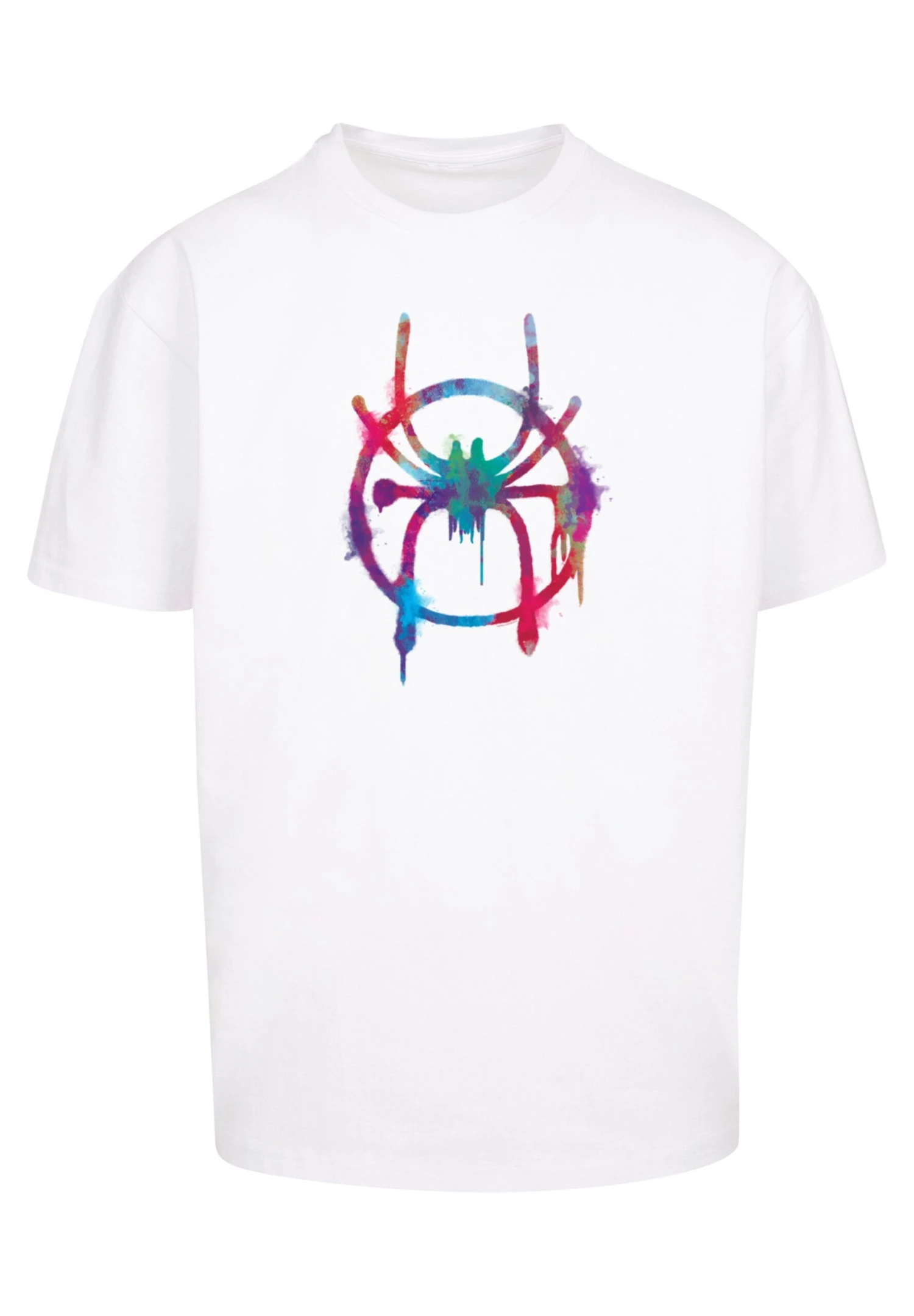 F4NT4STIC Marvel Spider Man Into The Spider Verse Rainbow Spray - T-Shirt Print - White 7 F4NT4STIC Marvel Spider Man Into The Spider Verse Rainbow Spray - T-Shirt Print - White - Afbeelding 5