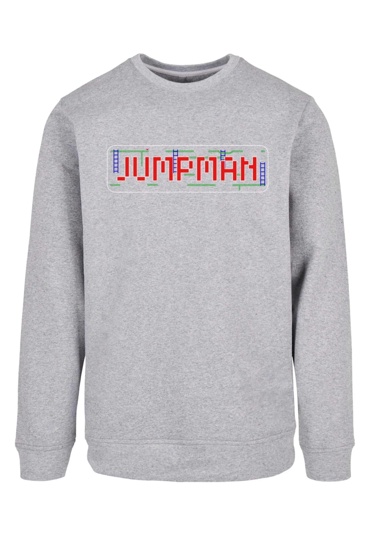 F4NT4STIC Retro Gaming Jumpman - Sweater - Heather Grey 8 F4NT4STIC Retro Gaming Jumpman - Sweater - Heather Grey - Afbeelding 6