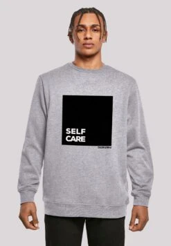 F4NT4STIC Self Care Crewneck - Sweater - Heather Grey