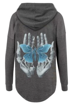 F4NT4STIC Skelett Hände Schmetterling - Sweater - Charcoal -Olivia b780bff55fcc4540a4ad4ee956ed3856
