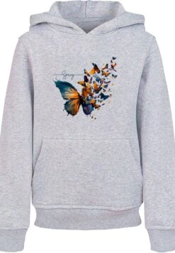 F4NT4STIC Schmetterling Frühling Unisex - Hoodie - Heather Grey -Olivia b7a3fe48046348a9a50ed82288c85b65