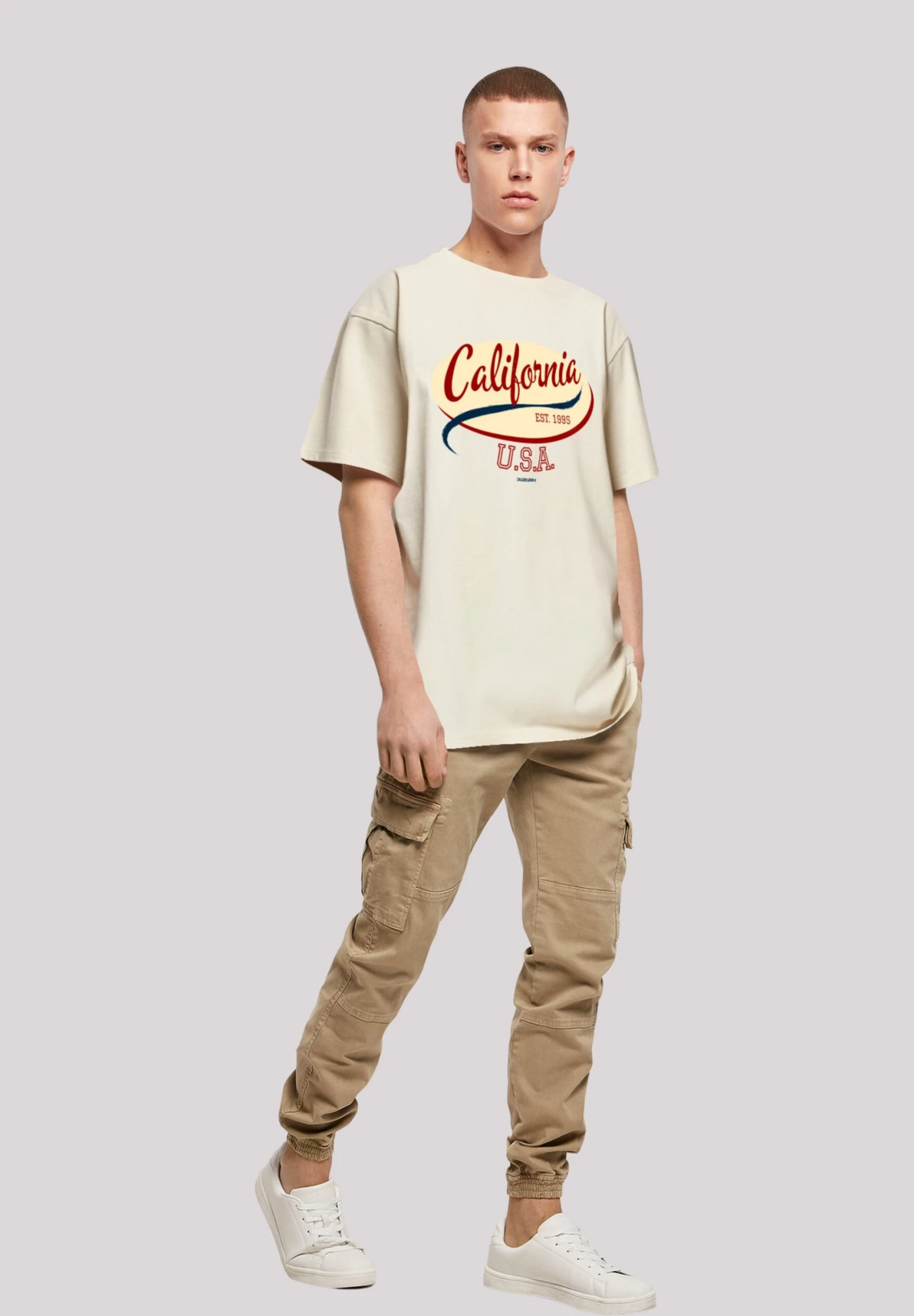 F4NT4STIC California - T-Shirt Print - Sand 4 F4NT4STIC California - T-Shirt Print - Sand - Afbeelding 2