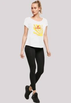 F4NT4STIC Dc Comics The Flash Lightning Bolts And Flash With - T-Shirt Print - White -Olivia b8f66fb367ec43e7b292bb752ded42cf