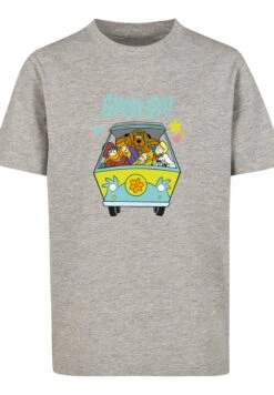 F4NT4STIC Scooby Doo Mystery Machine Group - T-Shirt Print - Heather Grey -Olivia b97fb4df87be490d825f081d19b01c35