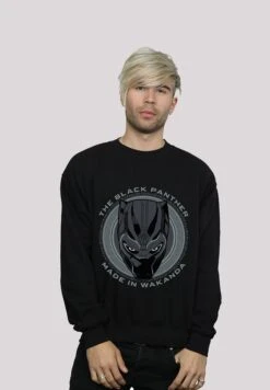 F4NT4STIC Marvel Black Panther Made In Wakanda -Superhelden Iron- Sweater - Black