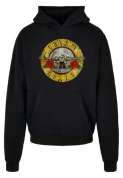 F4NT4STIC Guns 'N' Roses Band Vintage Classic Logo- Hoodie - Black -Olivia bb0ca655180444b4abde773aa9cf9ba4