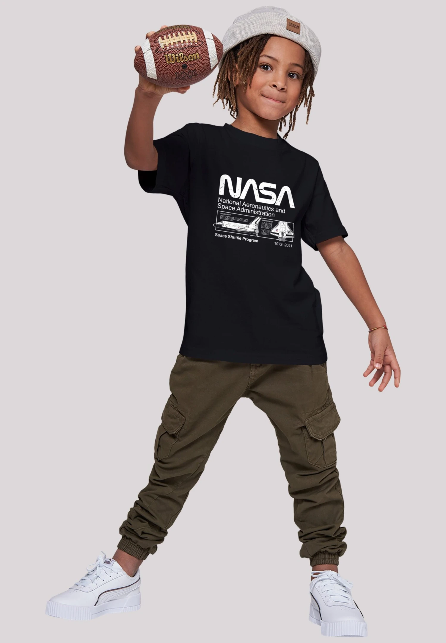 F4NT4STIC Nasa Classic Space Shuttle- T-Shirt Print - Black 4 F4NT4STIC Nasa Classic Space Shuttle- T-Shirt Print - Black - Afbeelding 2