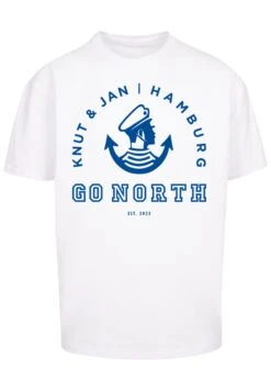 F4NT4STIC Go North Knut & Jan Hamburg Logo Knut & Jan Hamburg - T-Shirt Print - Weiß -Olivia c005f11a4f294d33a3c60d1854e4ce51
