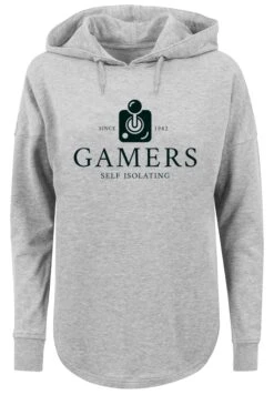 F4NT4STIC Retro Gaming Gamers Self Isolating - Hoodie - Grey -Olivia c049ad3cdc2d46ee9f990ba210883a44
