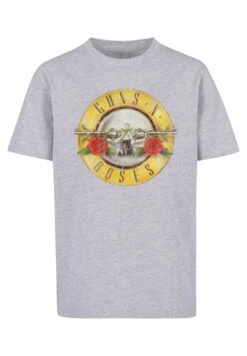 F4NT4STIC Guns N Roses Band Vintage Classic Logo - T-Shirt Print - Heather Grey 14 F4NT4STIC Guns N Roses Band Vintage Classic Logo - T-Shirt Print - Heather Grey -Olivia c09a31e4a830498594619af412752af9