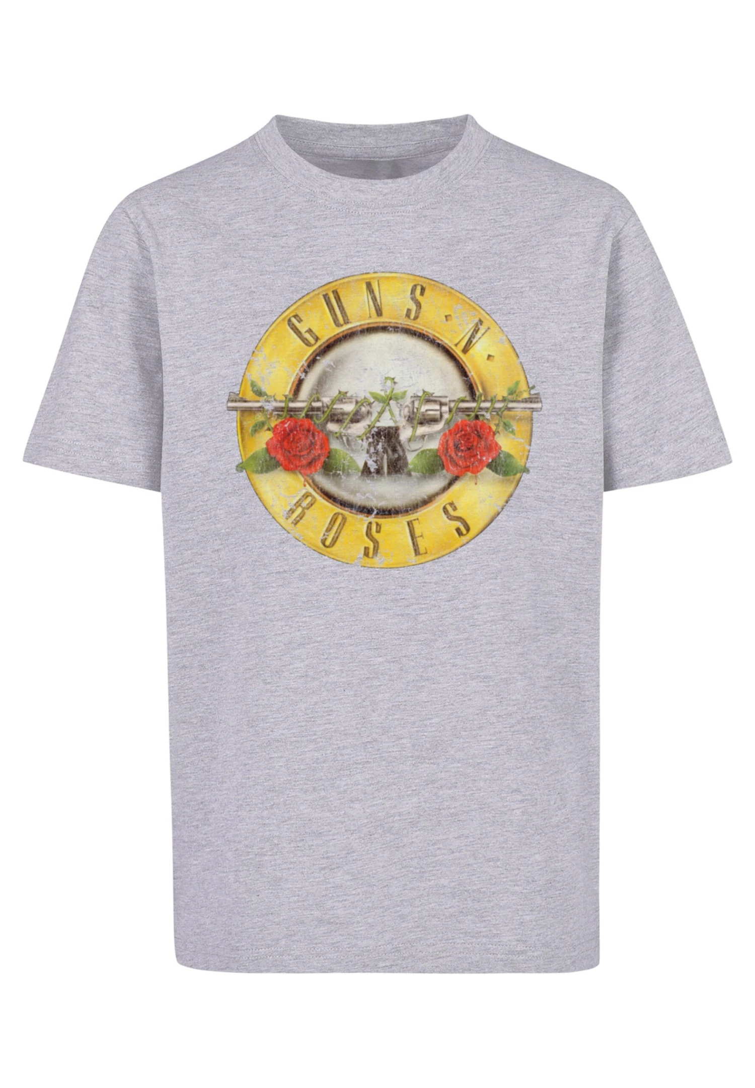F4NT4STIC Guns N Roses Band Vintage Classic Logo - T-Shirt Print - Heather Grey 8 F4NT4STIC Guns N Roses Band Vintage Classic Logo - T-Shirt Print - Heather Grey - Afbeelding 6