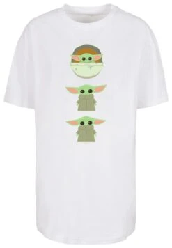 F4NT4STIC The Mandalorian The Child Poses - T-Shirt Print - White -Olivia c23e2b59f81647e89634a97c4b5ff2fc