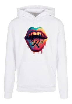 F4NT4STIC Drooling Lips - Hoodie - Weiß -Olivia c30fb1d998394f1982640e279479a844