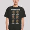 F4NT4STIC Marvel Guardians Of The Galaxy Groots Todays Mood - T-Shirt Print - Black -Olivia c36fee59cadb4f4a8f2e8e418ca30761