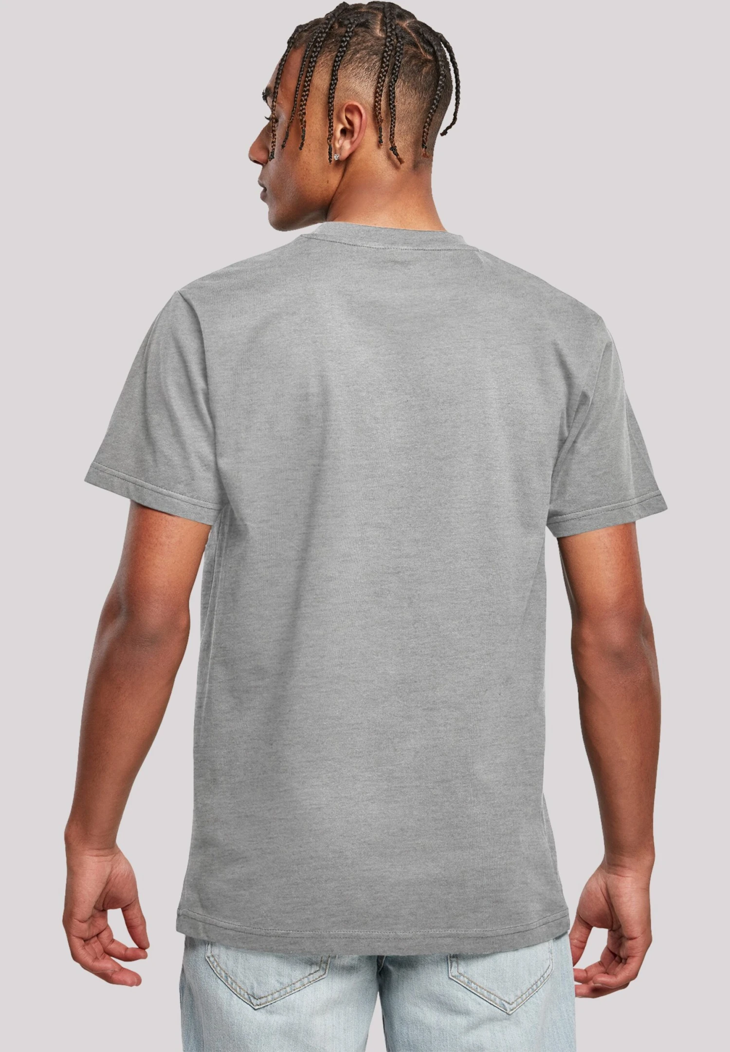 F4NT4STIC Dc Comics Justice League Icons Cluster - T-Shirt Print - Heather Grey 5 F4NT4STIC Dc Comics Justice League Icons Cluster - T-Shirt Print - Heather Grey - Afbeelding 3