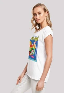F4NT4STIC Winnie The Pooh Poster And Disney Neck Print With E - T-Shirt Print - White -Olivia c6202a41b306457b975bc24fdf7e804d