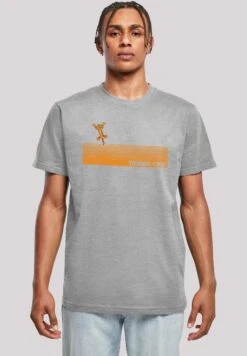 F4NT4STIC Disney Winnie Puuh Der Bär Tigger- T-Shirt Print - Heather Grey