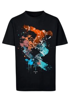 F4NT4STIC Snowboarder - T-Shirt Print - Schwarz -Olivia c829e7169022416e882a60eee9c2626a