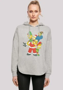 F4NT4STIC The Simpsons Christmas Weihnachten Family - Sweater - Grey