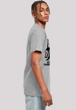 F4NT4STIC Harry Potter Department Of Magical Transportation Logo - T-Shirt Print - Heather Grey -Olivia c91f5848b1074f4298775283a986f933