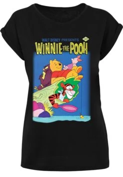F4NT4STIC Extended Shoulder Disney Winnie Puuh Poster - T-Shirt Print - Black -Olivia cb8191d546004352b40ff6f31ef767d2
