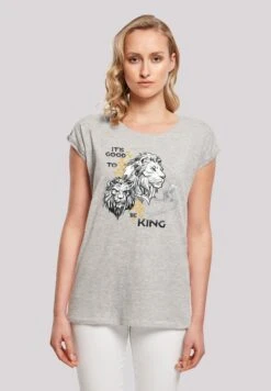 F4NT4STIC Disney König Der Löwen Movie It'S Good To Be King - T-Shirt Print - Heather Grey