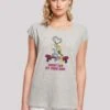 F4NT4STIC Looney Tunes Bugs And Lola Valentine S Cuddle - T-Shirt Print - Heather Grey -Olivia d099ba8bab9340cdbd2b652cdece5fa2