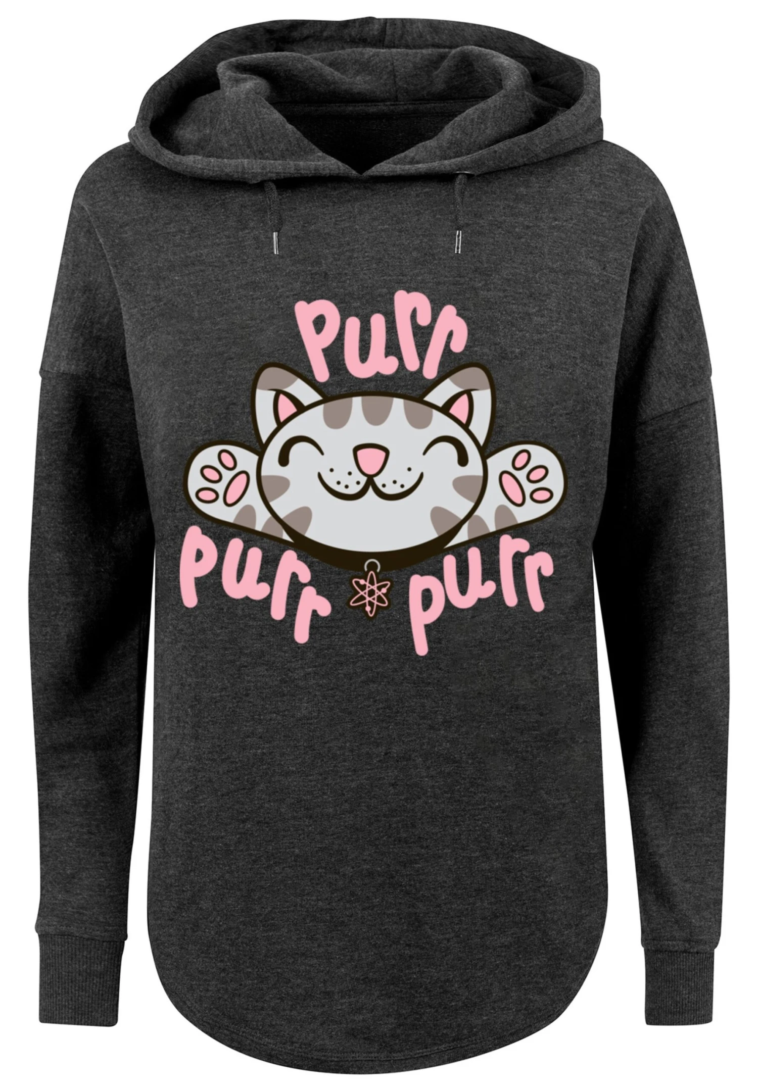 F4NT4STIC Kitty Katze Purr - Hoodie - Charcoal 8 F4NT4STIC Kitty Katze Purr - Hoodie - Charcoal - Afbeelding 6